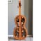 Vintiquewise 4.5 Feet Tall Violin Shaped Cabinet With 2 Shelf and Acrylic Clear Double Door QI003770 - alternate 6